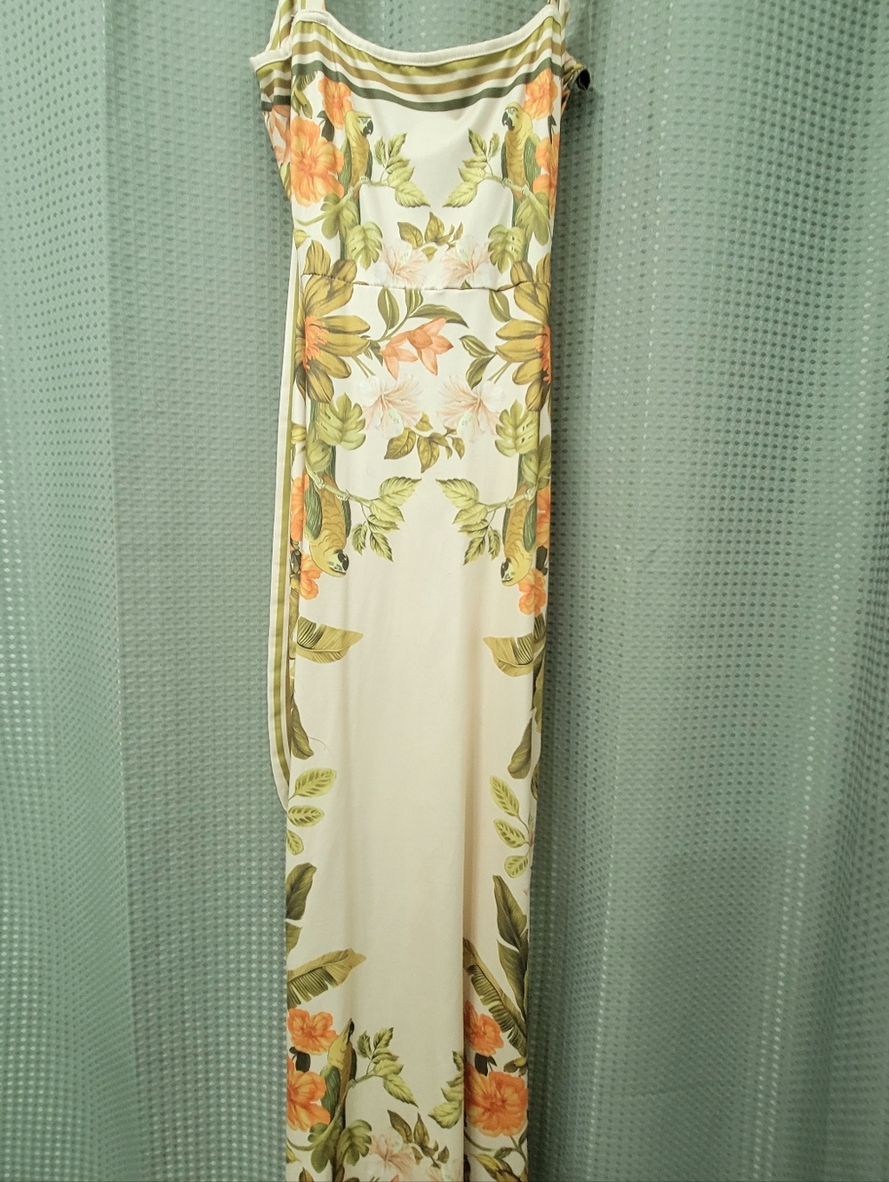 Tropical Floral Cutout Midi Dress - Picture 3 of 4